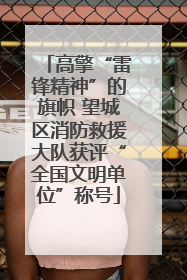 高擎“雷锋精神”的旗帜 望城区消防救援大队获评“全国文明单位”称号