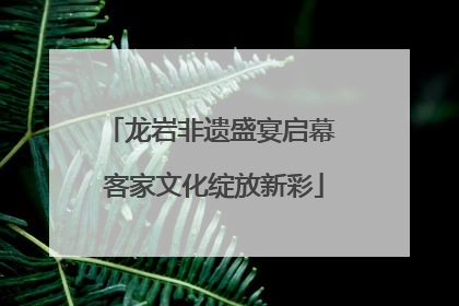 龙岩非遗盛宴启幕 客家文化绽放新彩