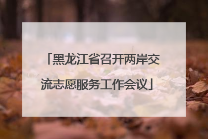黑龙江省召开两岸交流志愿服务工作会议