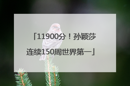 11900分！孙颖莎连续150周世界第一