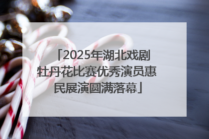 2025年湖北戏剧牡丹花比赛优秀演员惠民展演圆满落幕