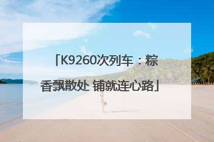 K9260次列车：粽香飘散处 铺就连心路